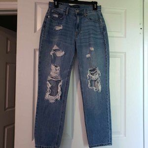 Aeropostale Ripped Mom Jeans, Size 4